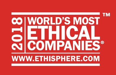 세계에서 가장 윤리적인 기업 로고.