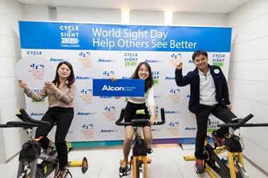 한국알콘이 ‘2018 World Sight Day(세계 눈의 날)’ 행사에서 전세계 알콘 임직원들이 참여하는 ‘사이클 포 사이트 2020 챌린지(Cycle for Sight 2020 Challenge)’를 실시했다.