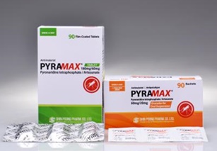 열대열 말라리아 및 삼일열 말라리아에 동시 치료가 가능한 Artemisinin복합제제인 피라맥스정/과립.