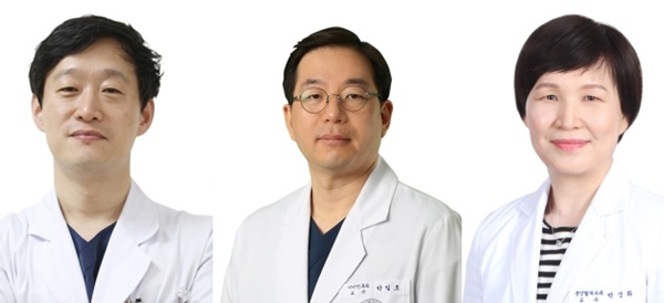 왼쪽부터 김현구, 박일호, 박경화 교수.