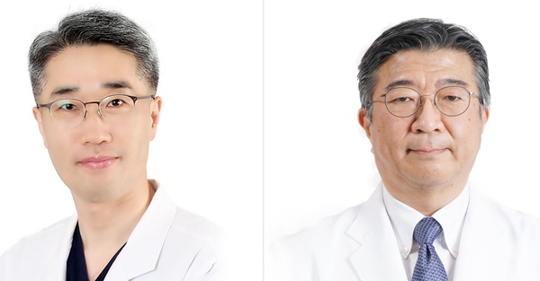 경희대병원 심장혈관센터 김수중 교수, 정형외과 유기형 교수(좌측부터).
