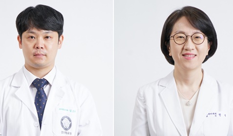 경희대학교병원 소아청소년과 김도현 교수, 내분비내과 전숙 교수(좌측부터).