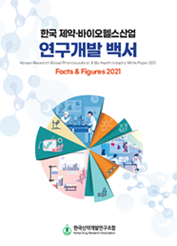 '한국 제약·바이오헬스산업 연구개발 백서 2021' 책자 표지.