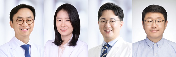 (사진 왼쪽부터)서울대병원 최의근, 이소령, 권순일 교수, 숭실대 한경도 교수.