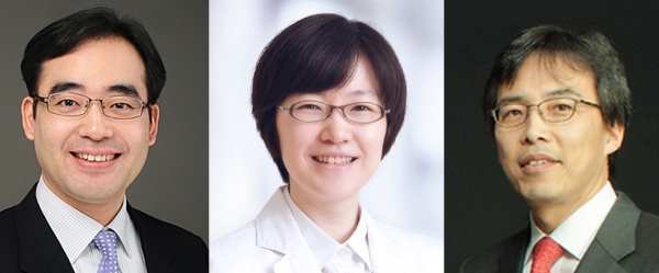 (사진 왼쪽부터)서울대병원 유수종, 조은주 교수, 연세대 김영준 교수.