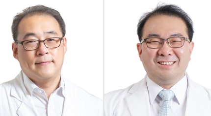 경희대병원 소화기내과 장재영 교수, 심장혈관센터 우종신 교수(좌측부터).